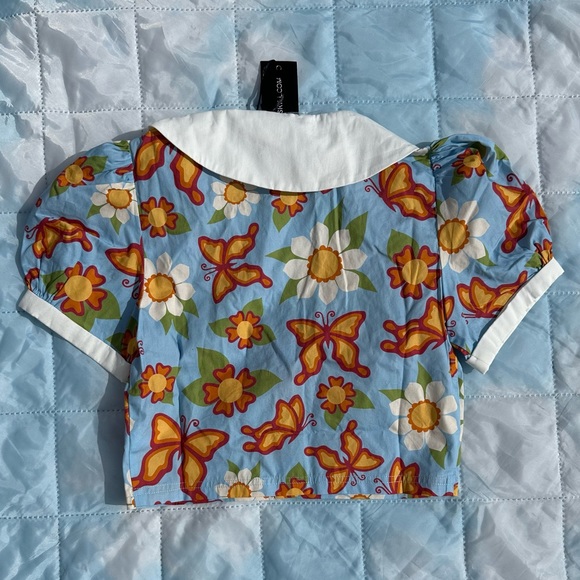 NWT - Dollskill Groovy Crop Top - XS - Picture 4 of 6